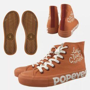 COPY - POPEYE'S CHICKEN CAJUN KICKS ORANGE SHOES MEN's SIZE 10 VERY RARE! NEW